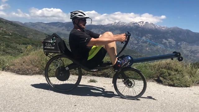 Alex Demonstrating Full Stroke On The Road To Paleochora, Crete