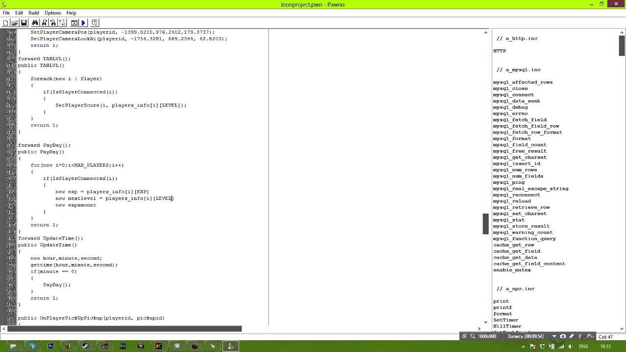 Урок PAWNO [Мод New.pwn] #8 | Система Exp и PayDay.