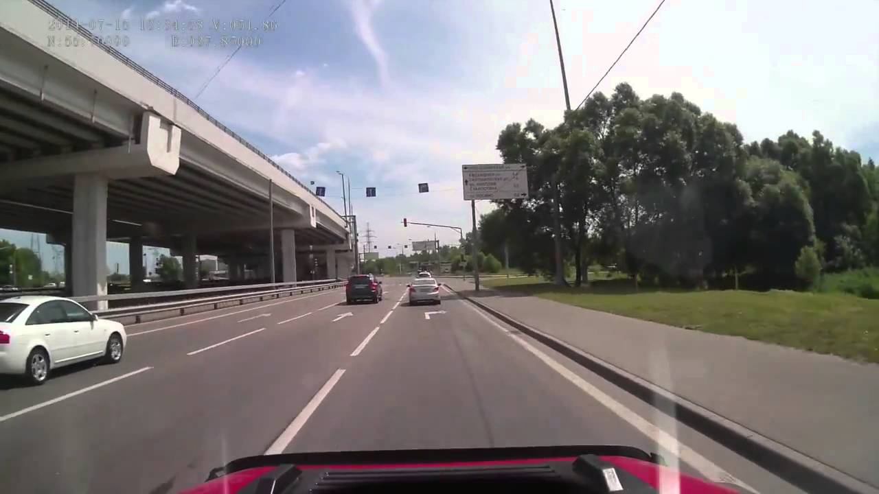 Заезд в автосервис «Технолайн» с внешней стороны мкад (летняя версия)