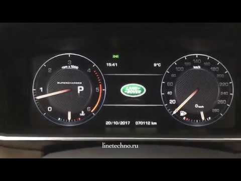 Замена приборной панели на Range Rover Sport 2014 года с аналоговой на цифровую