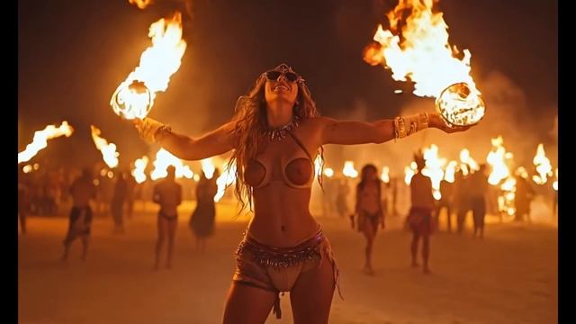 Trance Dubstep Mix 2024   Skyline Reverie - Burning Vibes   AI Cinematic Video (Official Music Clip)