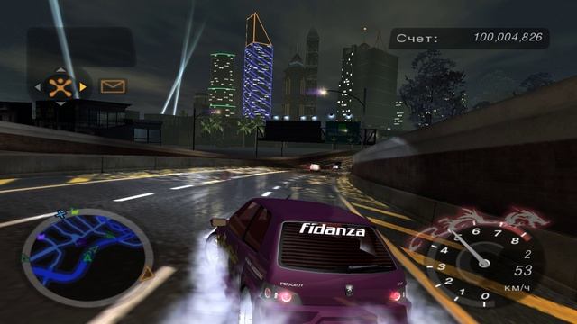 Need For Speed Underground 2 пежо 206