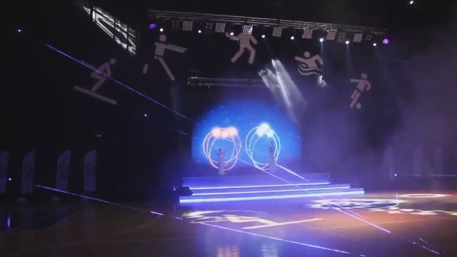 Лазерное шоу Спартакиада УГМК