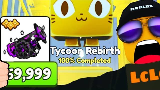 [LcLc] I Got The BLACK HOLE CANON & REBIRTH My 100% Tycoon BUT It COST ME... (Pet Sim 99)