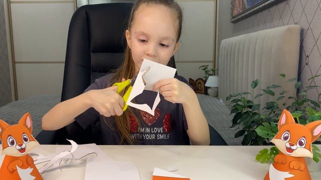 Поделка из бумаги «Лисичка»🦊