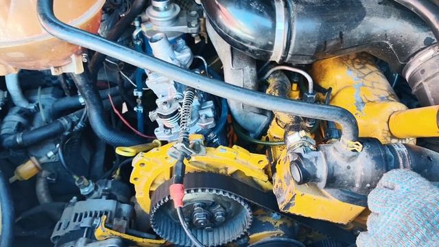 ТНВД из Великий Новгород.Первый запуск.Утренний старт в-10°