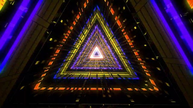 4K Abstract Sci-Fi Tunnel VJ Motion Background || Neon Light Tunnel Free VJ Loops || 4K VJ Loops