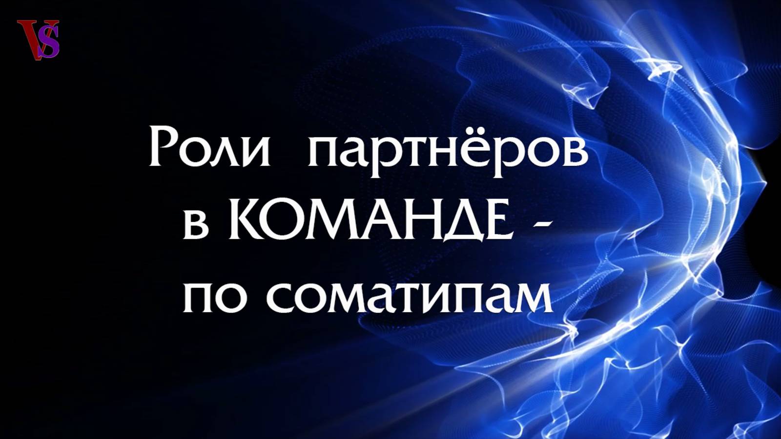 РОЛИ ПАРТНЁРОВ В КОМАНДЕ - согласно соматипам!
