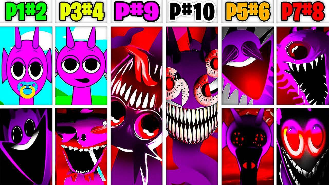 Все фазы в Incredibox Sprunki - Фаза 2 VS Фаза 3 VS Фаза 4 VS Фаза 5 VS Фаза 6 VS Фаза 7-10