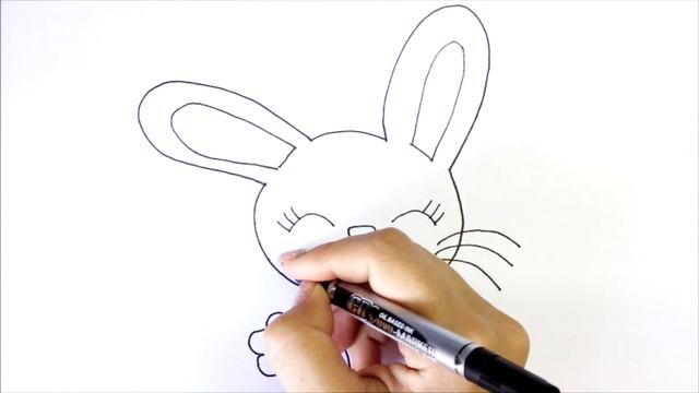 How to draw a rabbit for children Сурет салу қоян  bolalar quyon uchun rasm chizish