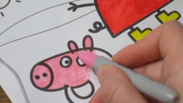 Свинка Пеппа Раскраска Онлайн Peppa Pig Coloring Online Peppa George Pig Youtube Kinder Fun