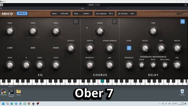 Armenian Oberheim, Ober, VST Instrument Mini D