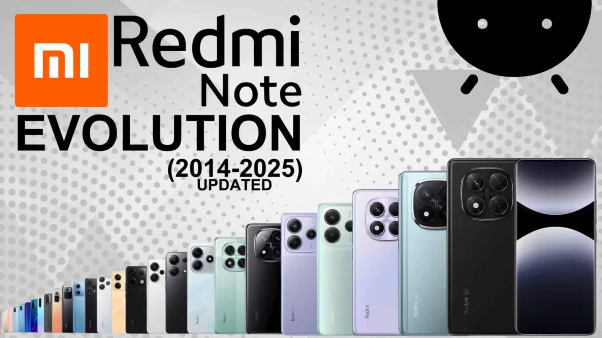 REDMI NOT TELEFONLARI EVOLYUTSIYASI 2014-2025