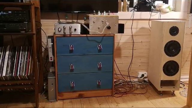 самодельная АС на динамиках Ноэма 35гдн62-8  и 15ГДВ92-8