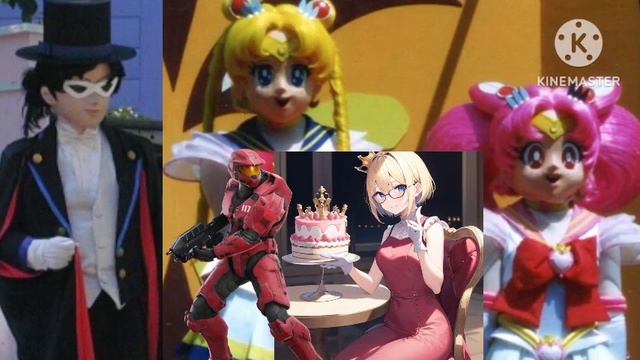 @TheMostBrightestShinningStar Sailor Moon, Tuxedo Mask And Chibiusa Hosts A Birthday Party For Carr