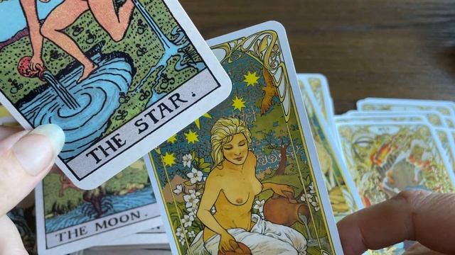 Golden Art Nouveau Tarot Langs RWS