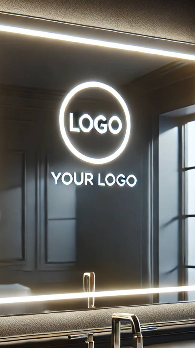 Зеркало с логотипом Зеркало с нанесением рисунка