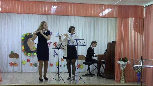 Л.Бетховен  Марш из «Афинских развалин». Тимакова Лиза, Митрофанова Софа, Паршина Арина (06.10.2017