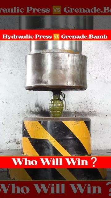 Hydraulic Press Vs Grenade, Bamb | Bharat Vs China Grenade | Who Will Win? #shorts #youtubeshorts