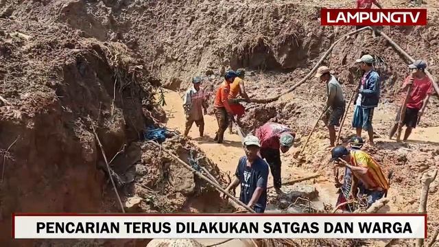 Warga Tertimbun Longsor Di Tanggamus, Belum Ditemukan