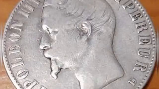 1856 Rare Coin 5 Francs Napoleon III,value And Price Rare.