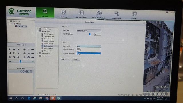 Hướng Dẫn Chỉnh Chế độ ánh Sáng Camera IP 430Z-C Trên Phần Mềm Seetong PC