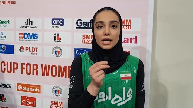 WOMEN'S AVC CUP 2022; Elahe Pousaleh Interview After 2nd Match