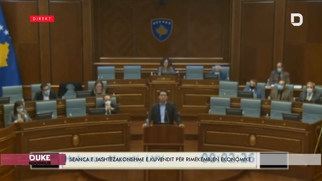 SEANCA E JASHTËZAKONSHME E KUVENDIT PËR RIMËKËMBJEN EKONOMIKE