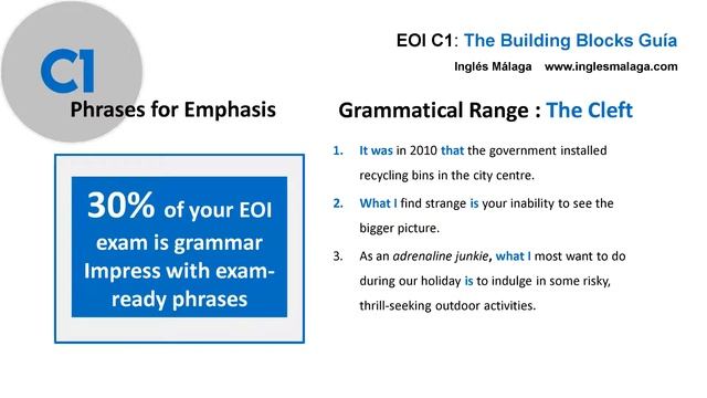 EOI B1 B2 C1 Ingles Oral Examen