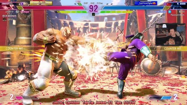 DISASTER During Ranked Placement! Incredible Rage-Filled Start! Part 4 - M.Bison SF6 UPDATE Gamepla