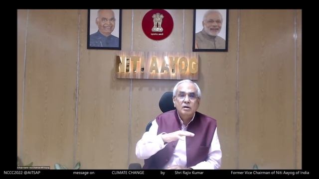 Rajeev Kumar Message On Climate Change At NCCC 2022 @ AIT SAP