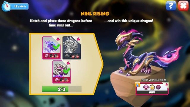 457/500 Solum Dragon Piece-Dragon Mania Legends | Origin Of Void Ancient | DML