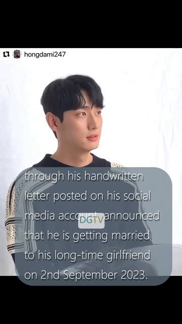 Actor Yoon Park Announces His Marriage