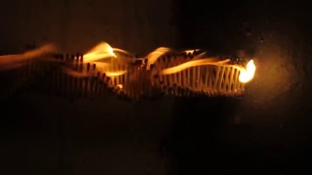 Helix Of Matches On Fire