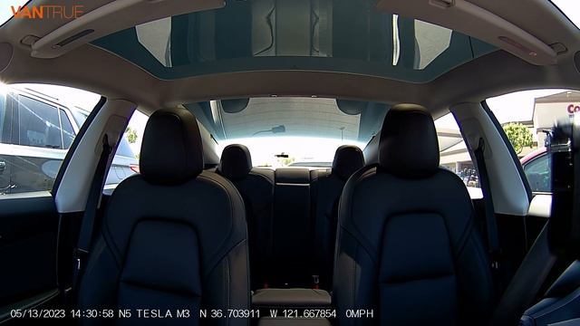 Vantrue N5 (Nexus 5) Dash Cam - Parking Mode - Front Interior Camera - Sample Footage