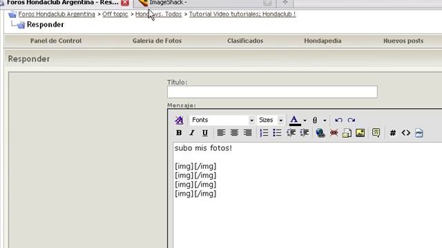 Subir Muchas Fotos Con Imageshack