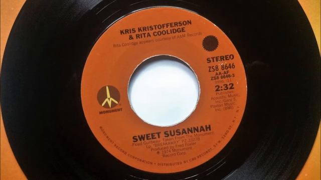 Sweet Susannah , Kris Kristofferson & Rita Coolidge , 1974