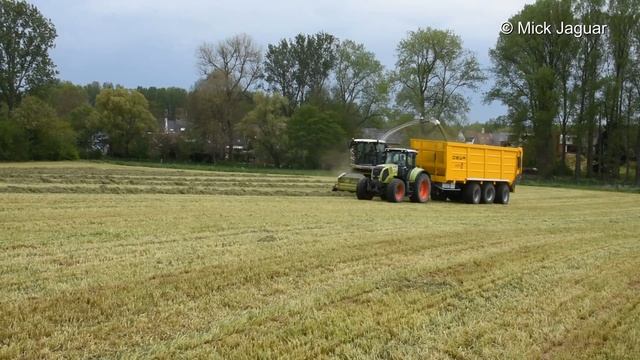 Claas Jaguar 950 + 2x Claas Axion & DEWA 3-asser -  Loonw. Hoerens