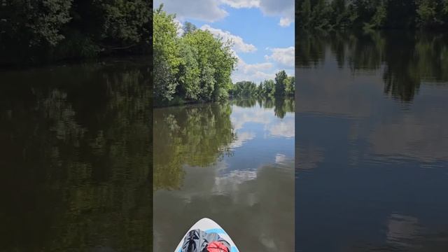 Мини путешествие на сапах по Москва реке. Природа, релакс, тишина
