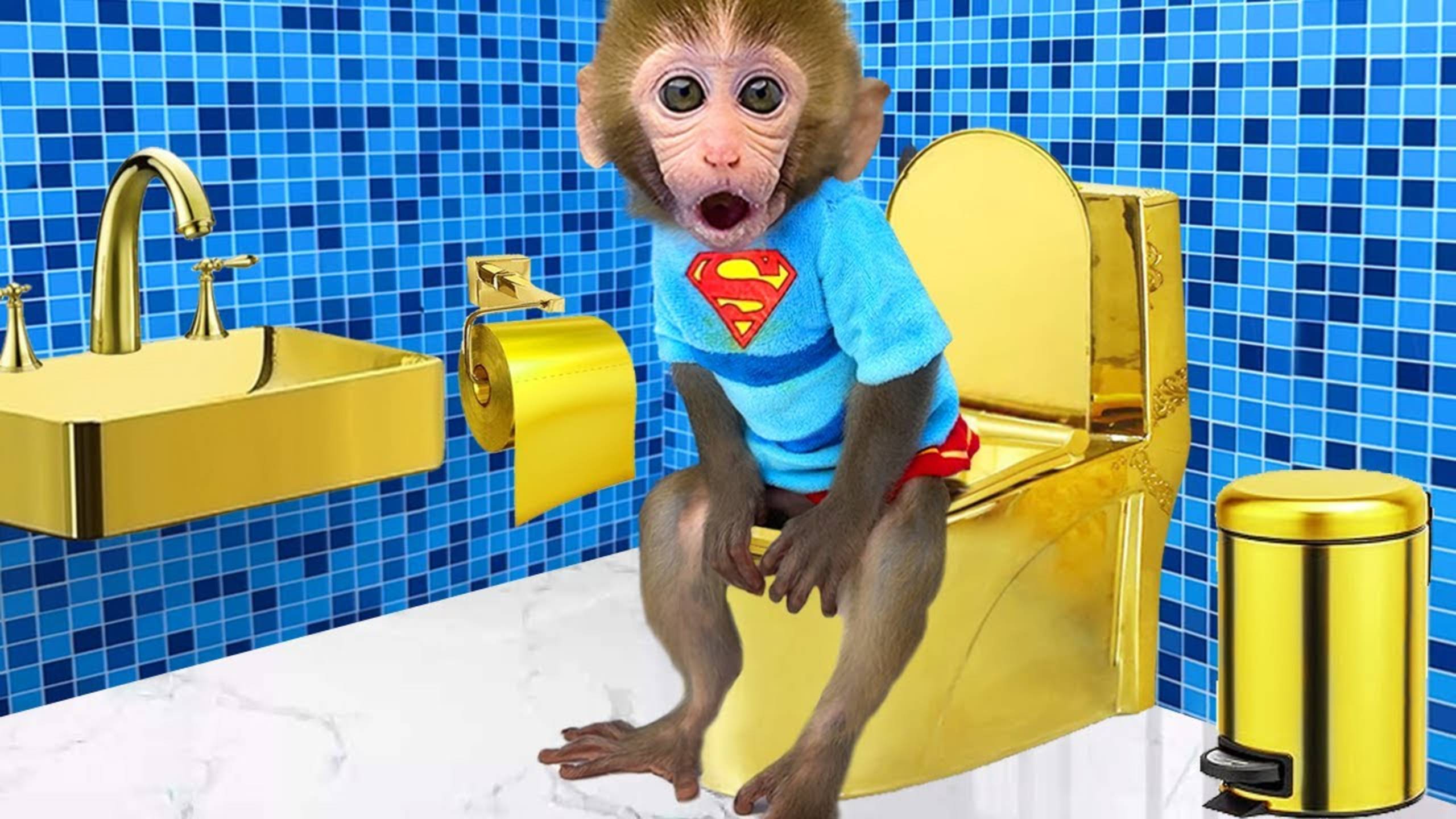 Малыш Чичи делает золотой унитаз|Чичи и золото|Малыш Чичи