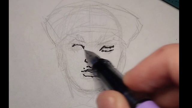 как рисовать в стиле джоджо: голова /2часть