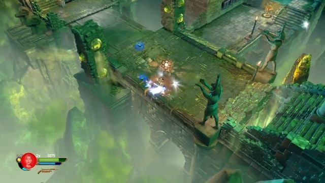 Lara Croft and the Temple of Osiris Gameplay: FIGHTING EYEBALLS