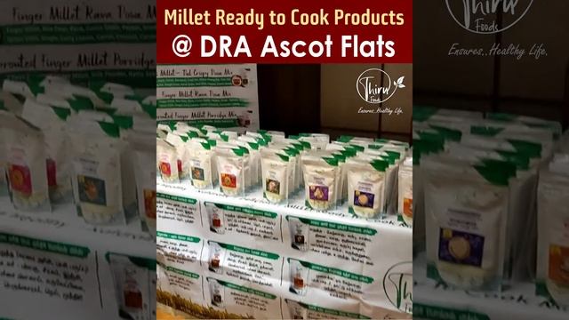 Thiru Foods Millet Ready To Cook Products In DRA Flats In Velachery | South Indian Millet Recipes