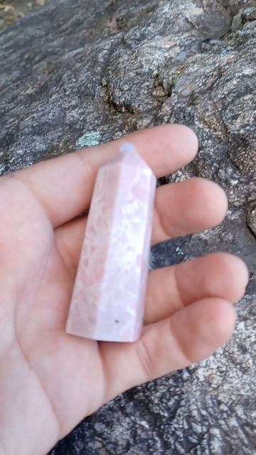 Pink Passion Opal Crystal Towers Of The Finest Quality From Peru, Charged In Bear Mountain, NY Sun