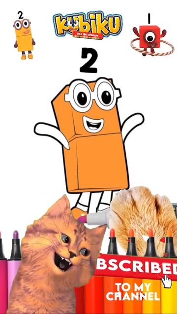 Coloring NUMBERBLOCKS 2 #shorts #coloring #numberblocks