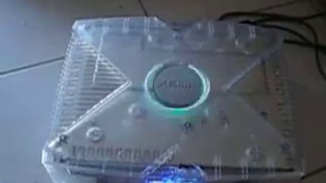 Xbox Crystal Neon Bleu Sensible Au Son