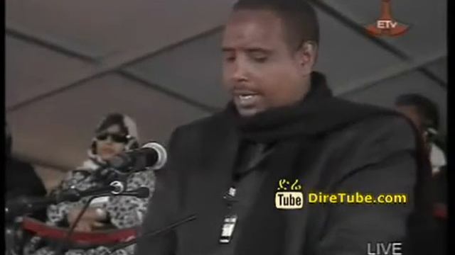 President Mohammed Omar Of Somali Region Speaks DireTube Video By Meles Funeral