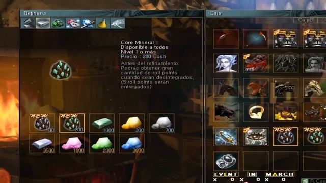 Rakion Latino Core Y Mithril Mineral Para Desintegrar