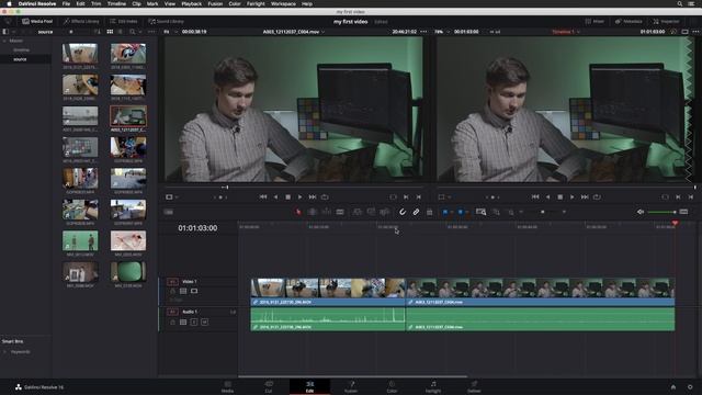 Как монтировать видео?  DaVinci Resolve: Быстрый старт