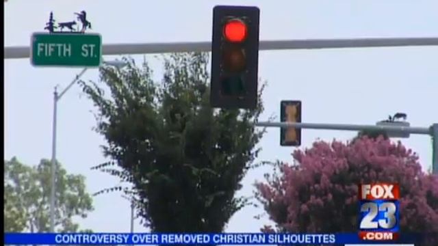 Christians Upset Over Removal Of Silhouettes Bearing Cross